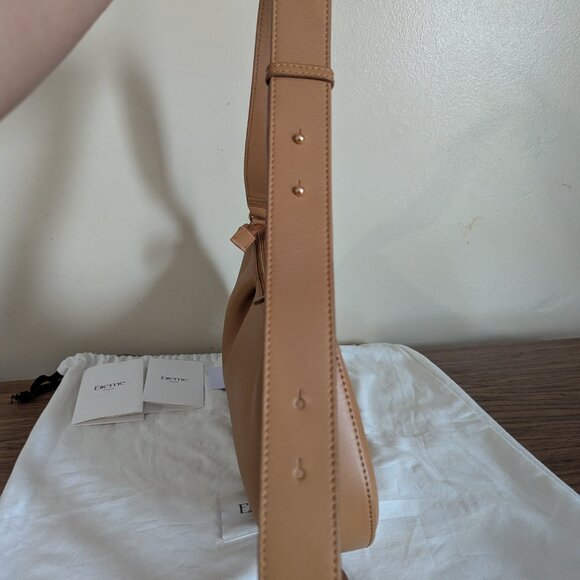 Elleme Dimple Moon Bag in Cognac - Picture 3 of 10